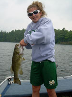 Tara Rakiewicz with 22" Bass Desert Lake Summer 2008