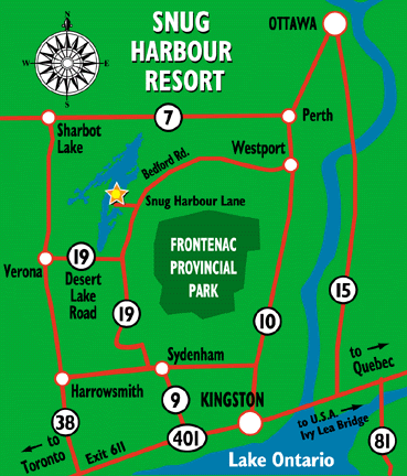 Snug Harbour Resort Map